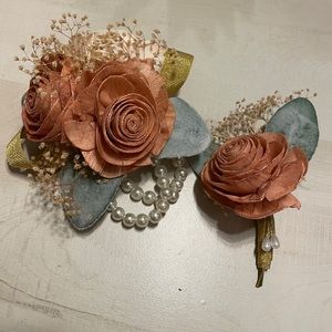 PROM Boutonniere and Corsage Set